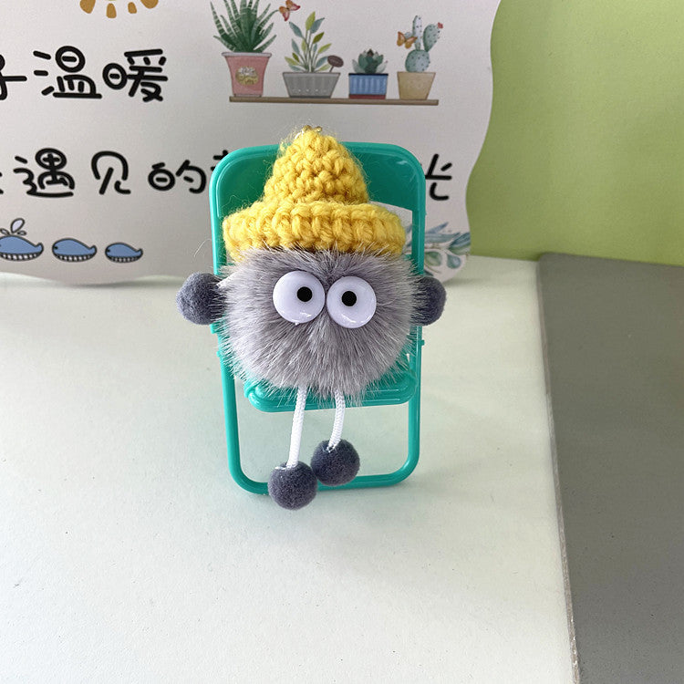 Wholesale cute cute little briquettes plush doll doll keychain